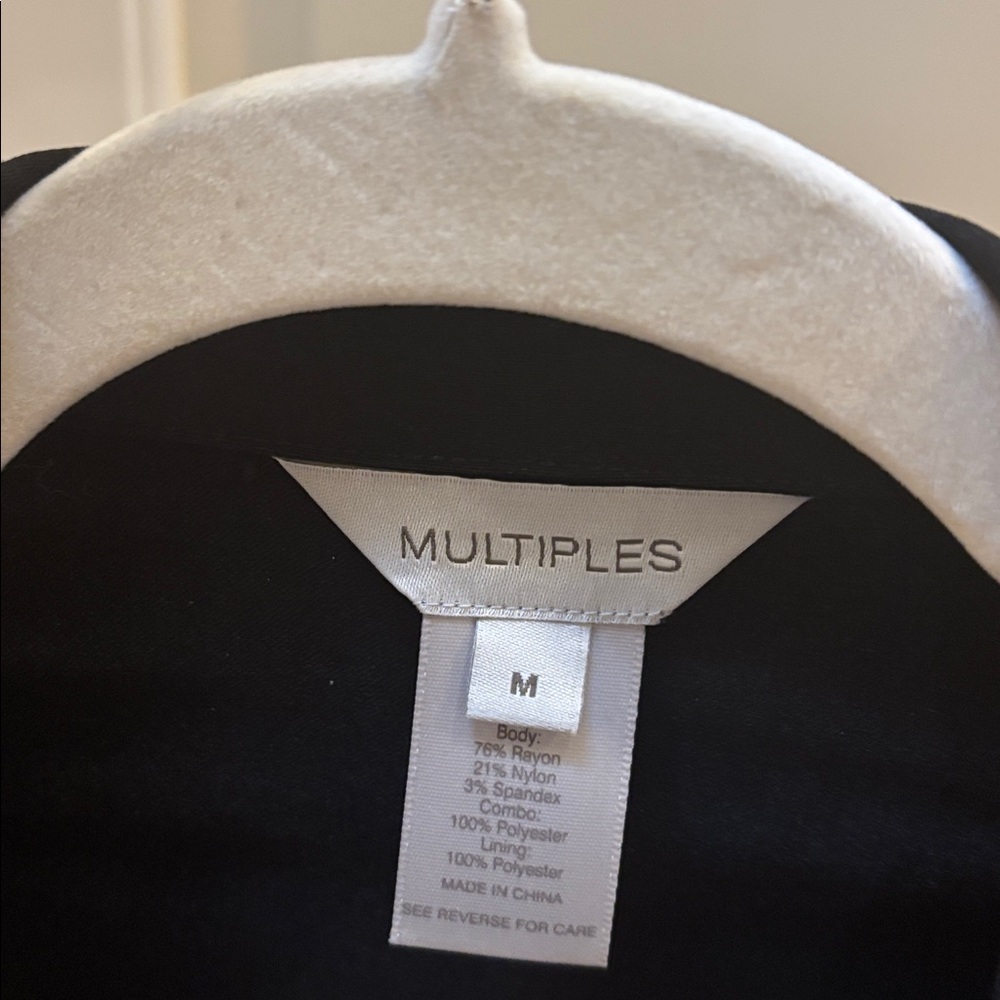 Multiples Black sequin Jacket M - image 3